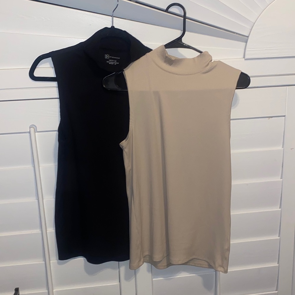 *Sold Together* Mock Neck Ribbed Tank - Perfect Staple Pieces!